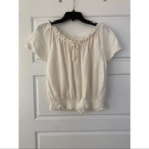 Madewell Texture & Thread Drawstring Top